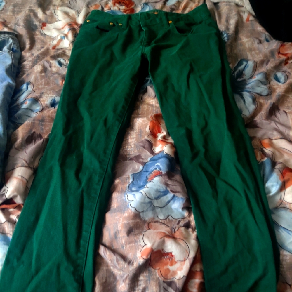 Green jeans